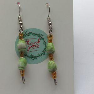 Sea green earrings